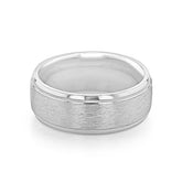 Milgrain Classic Wedding Band For Men 2
